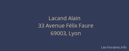 Lacand Alain
