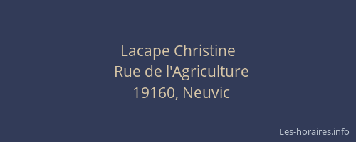 Lacape Christine