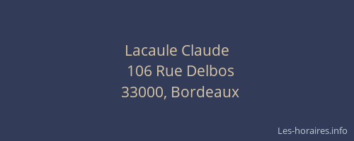 Lacaule Claude