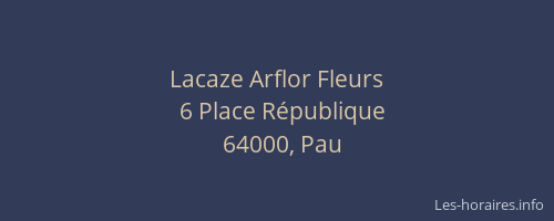 Lacaze Arflor Fleurs