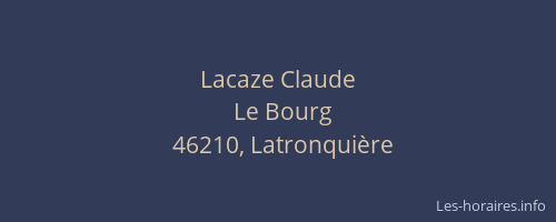 Lacaze Claude