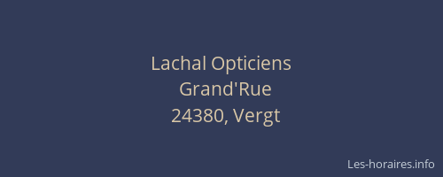 Lachal Opticiens