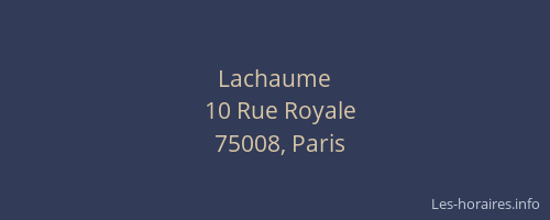 Lachaume