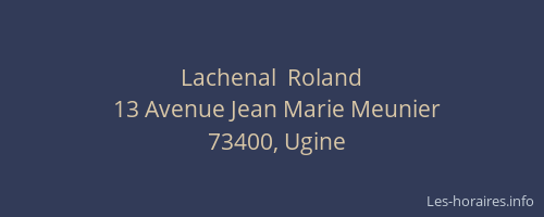 Lachenal  Roland