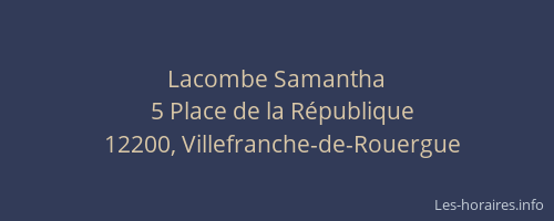 Lacombe Samantha