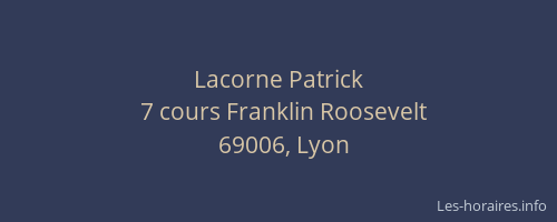 Lacorne Patrick