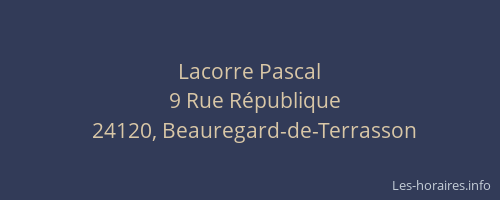 Lacorre Pascal