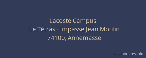 Lacoste Campus
