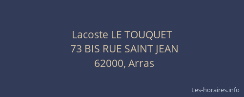 Lacoste LE TOUQUET