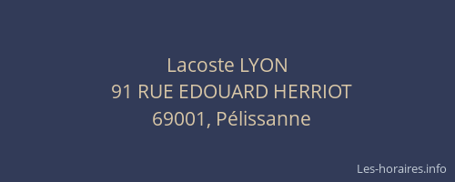 Lacoste LYON