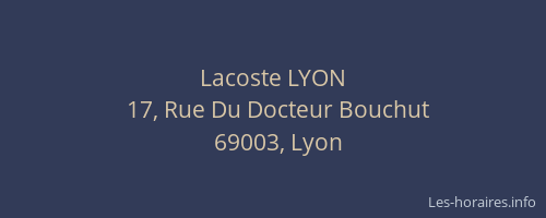 Lacoste LYON