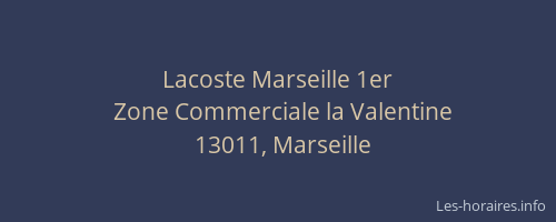 Lacoste Marseille 1er