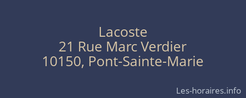 Lacoste