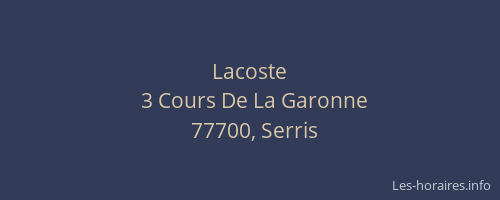 Lacoste
