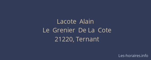 Lacote  Alain