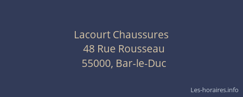 Lacourt Chaussures