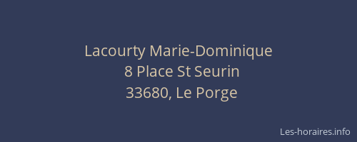 Lacourty Marie-Dominique
