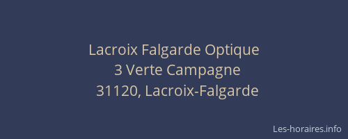 Lacroix Falgarde Optique