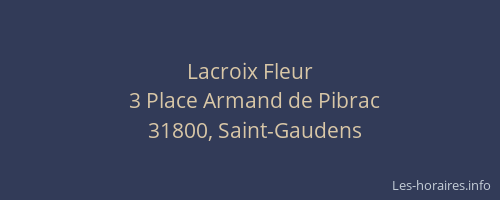 Lacroix Fleur