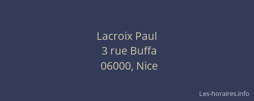 Lacroix Paul