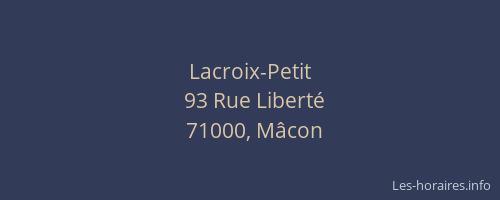 Lacroix-Petit