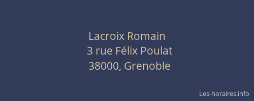 Lacroix Romain