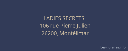 LADIES SECRETS