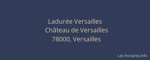 Ladurée Versailles