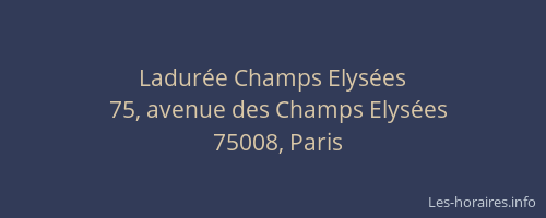 Ladurée Champs Elysées