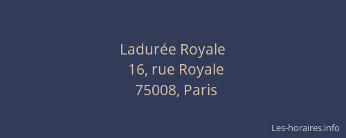 Ladurée Royale