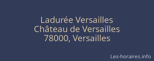 Ladurée Versailles
