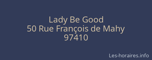 Lady Be Good