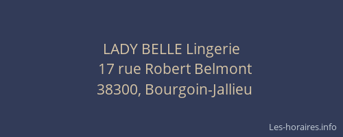 LADY BELLE Lingerie