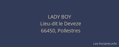 LADY BOY
