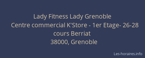 Lady Fitness Lady Grenoble