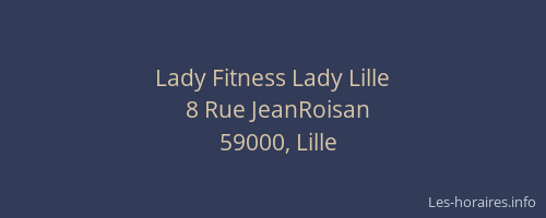 Lady Fitness Lady Lille