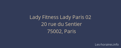 Lady Fitness Lady Paris 02
