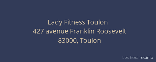 Lady Fitness Toulon