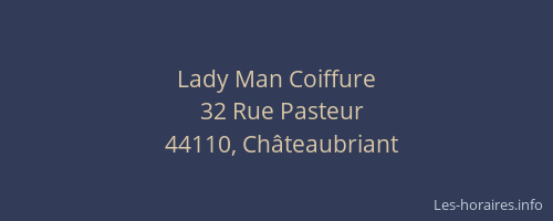 Lady Man Coiffure