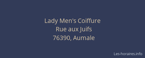 Lady Men's Coiffure