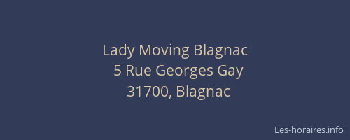 Lady Moving Blagnac