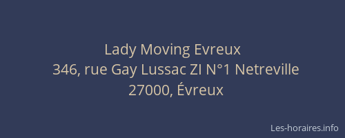 Lady Moving Evreux