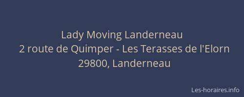 Lady Moving Landerneau