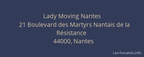 Lady Moving Nantes