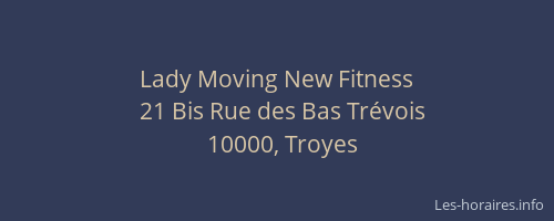 Lady Moving New Fitness