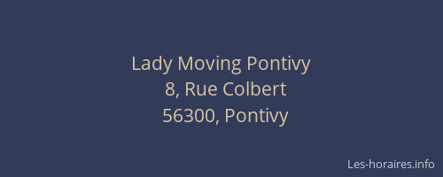 Lady Moving Pontivy