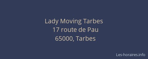 Lady Moving Tarbes