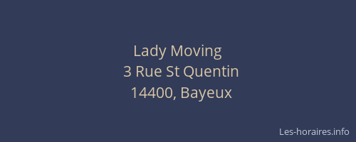 Lady Moving