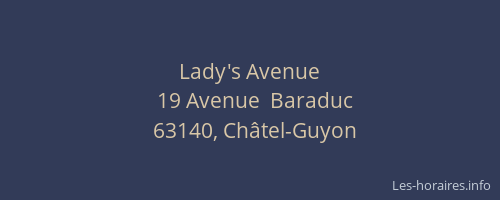 Lady's Avenue