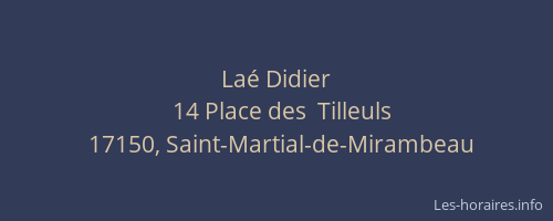 La&eacute; Didier